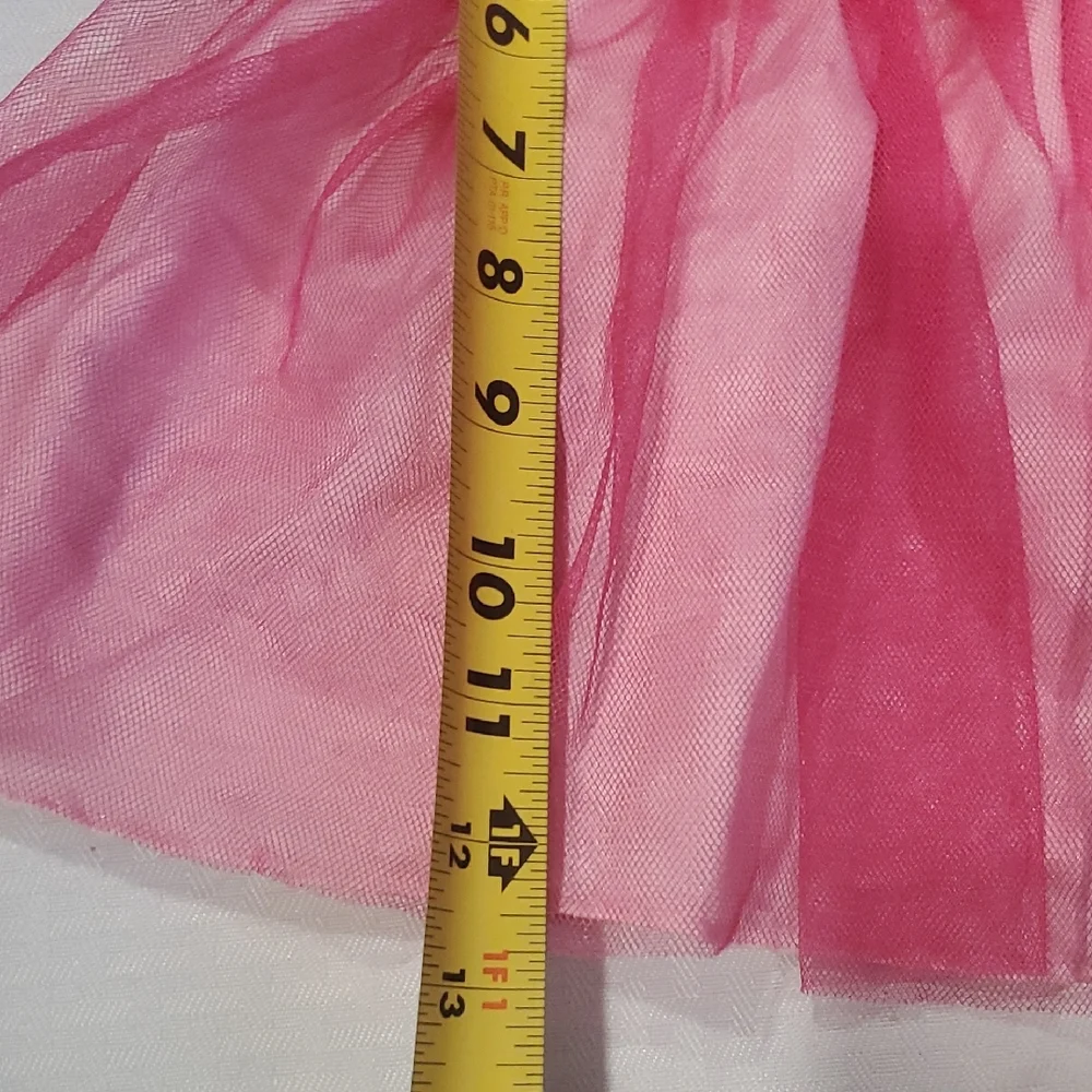 Sweet Heart Rose Pink Floral Tulle Party Dress Size 12M